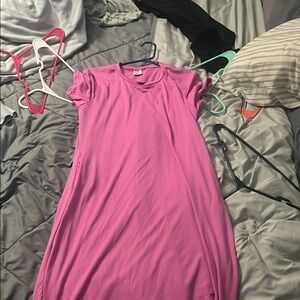 Pink Women's Dress With Pockets